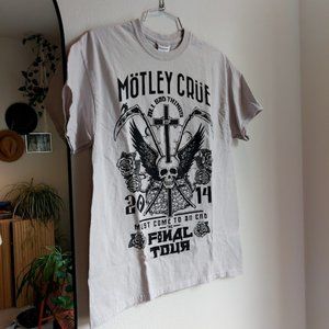 Motley Crue 2014 The Final Tour All Bad Things Must Come to An End, Gray, Medium